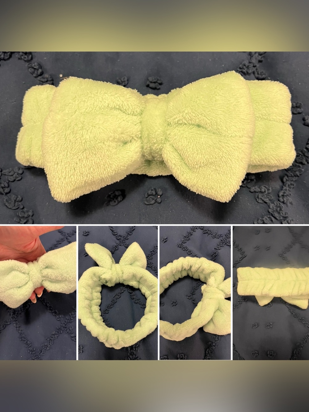Bows at Bath-time Headband (NWOT) Soft Mint Green